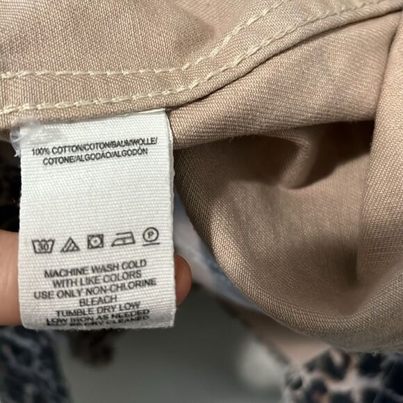 FREE PEOPLE Leopard Print Cropped, Raw Hem Denim Jacket, Size S - Picture 11 of 11